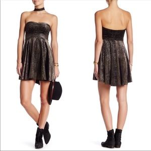 Free People “Shattered Velvet” mini dress